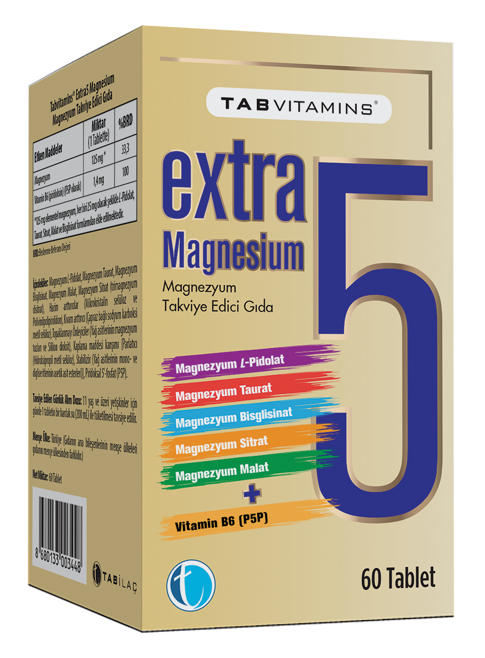 TABVITAMINS Extra5 Magnesium
