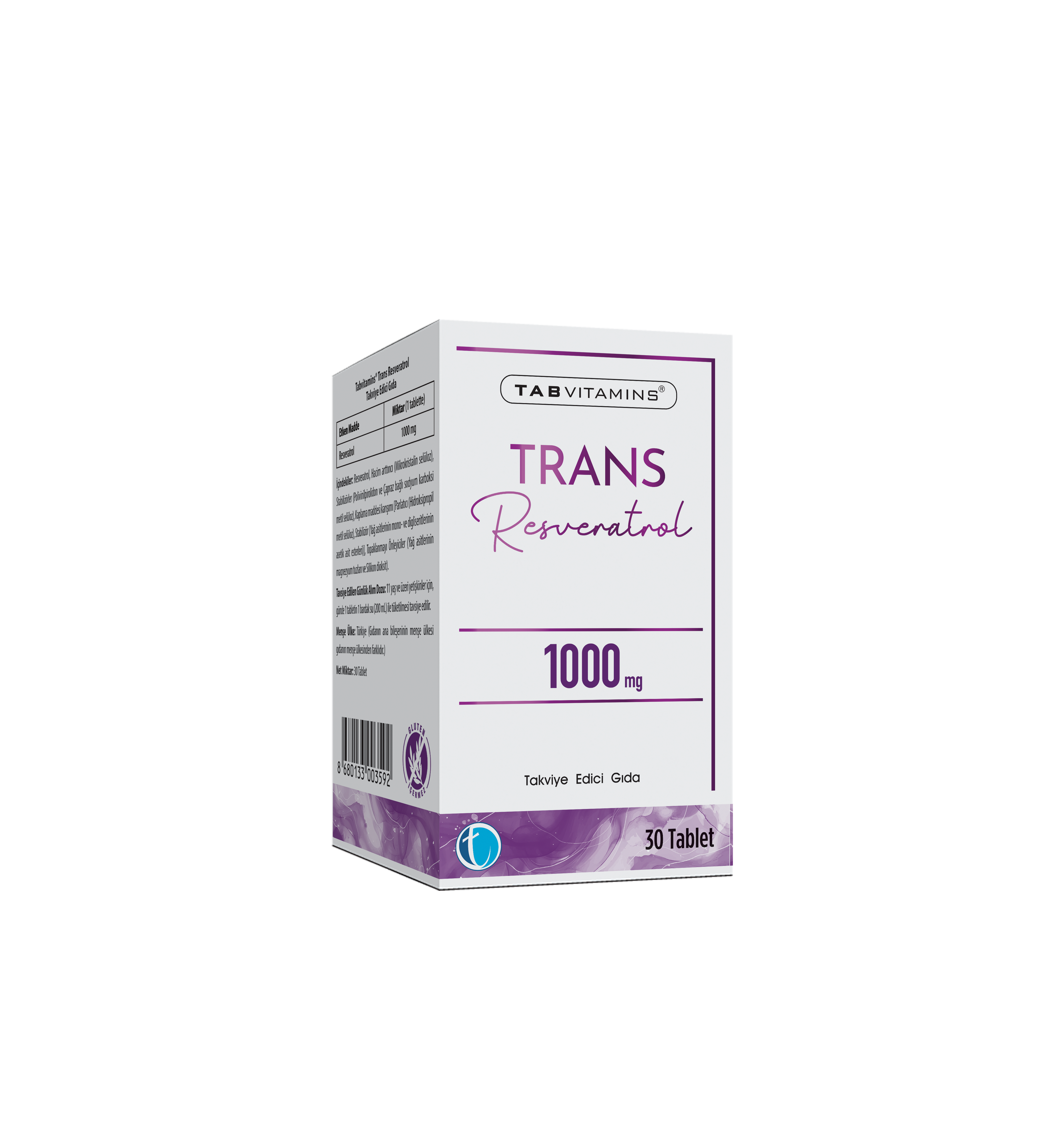 TABVITAMINS Trans Resveratrol 