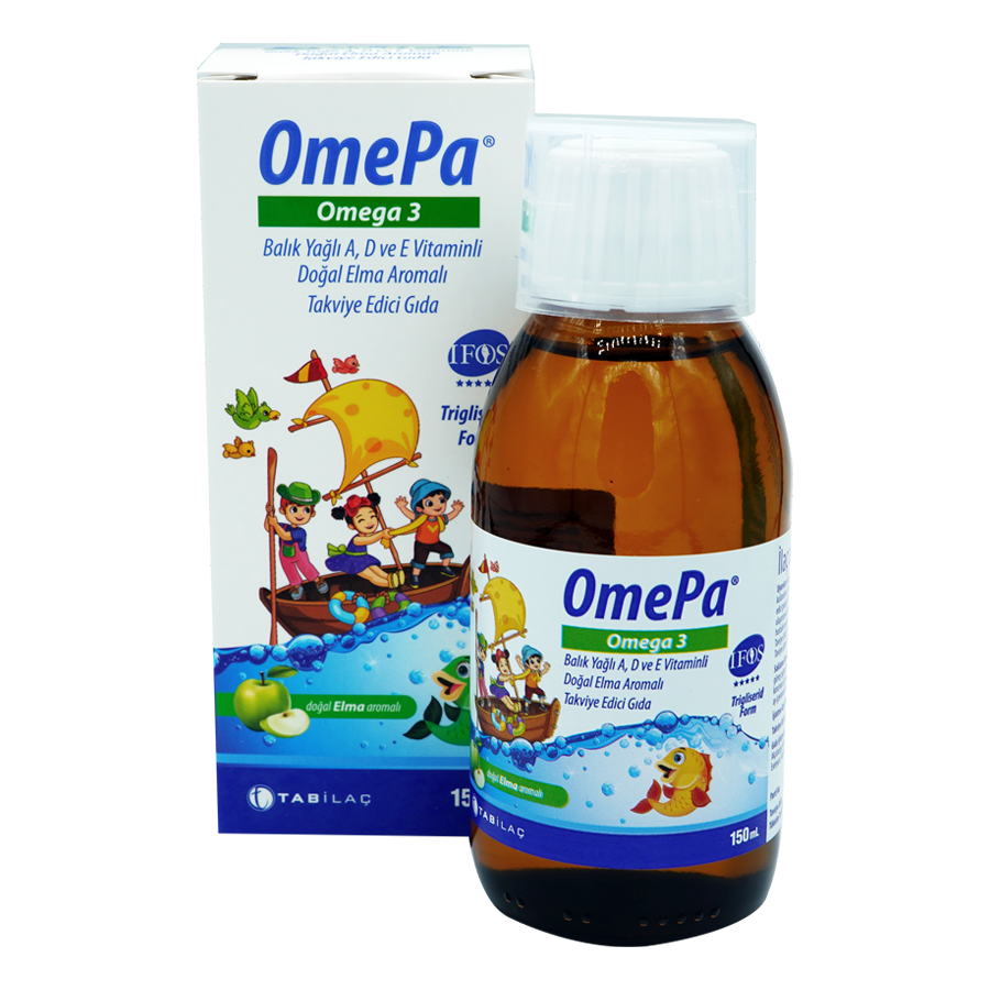 OmePa Omega 3 Balık Yağı - Elma
